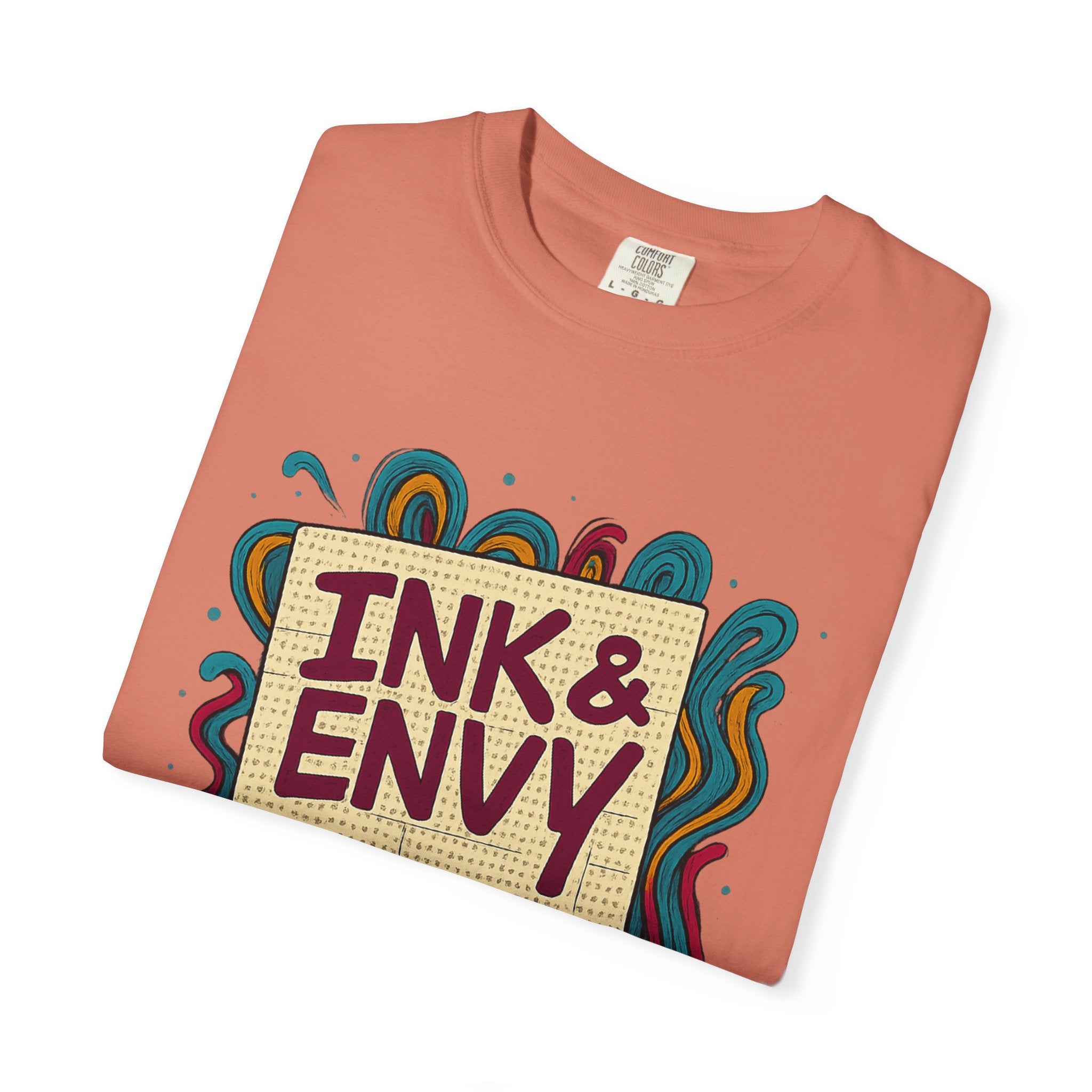 Ink & Envy T-Shirt | Colorful Graphic Tee, Unisex Apparel, Artistic Gift, Casual Wear, Creative Expression