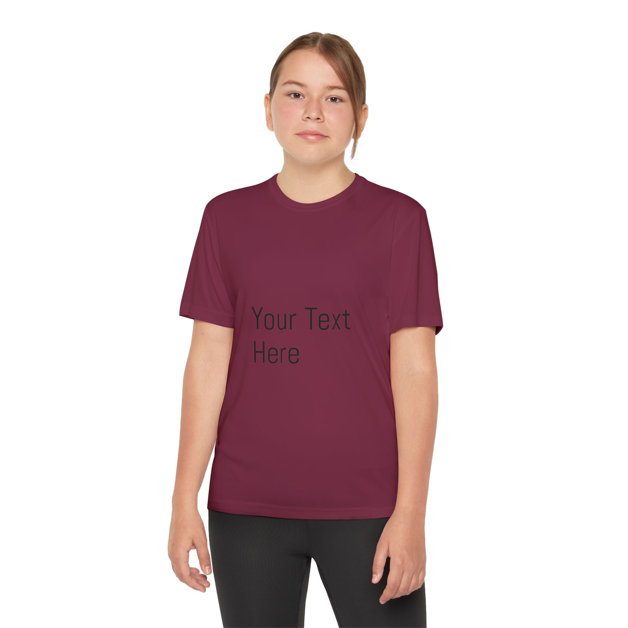Personalized Youth Competitor Tee, Custom Sports Shirt, Kids Activewear, Birthday Gift, Team Uniform