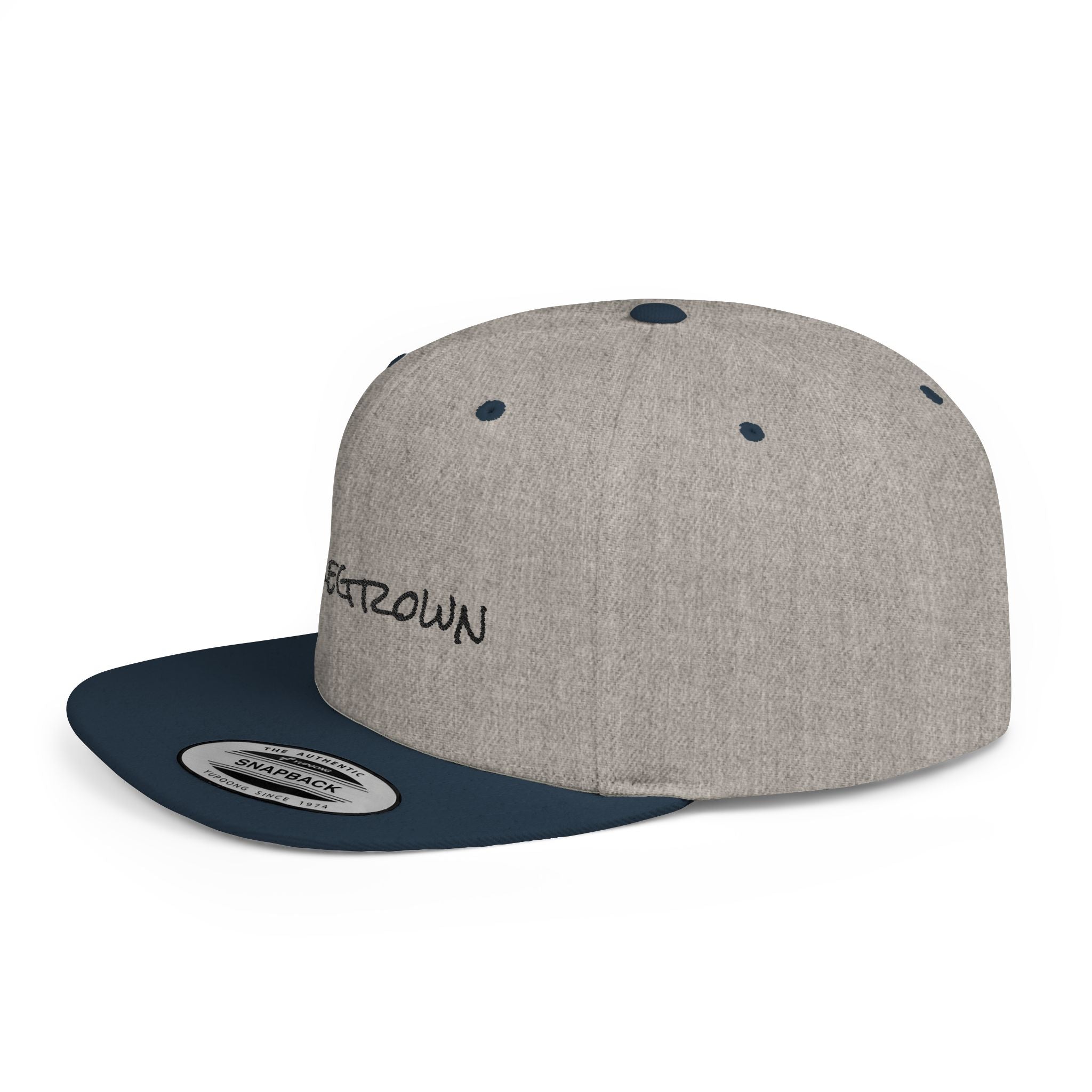Homegrown Flat Bill Snapback Hat | Trendy Cap for Fashion Lovers | Perfect Gift for Graduations, Birthdays, and Everyday Wear