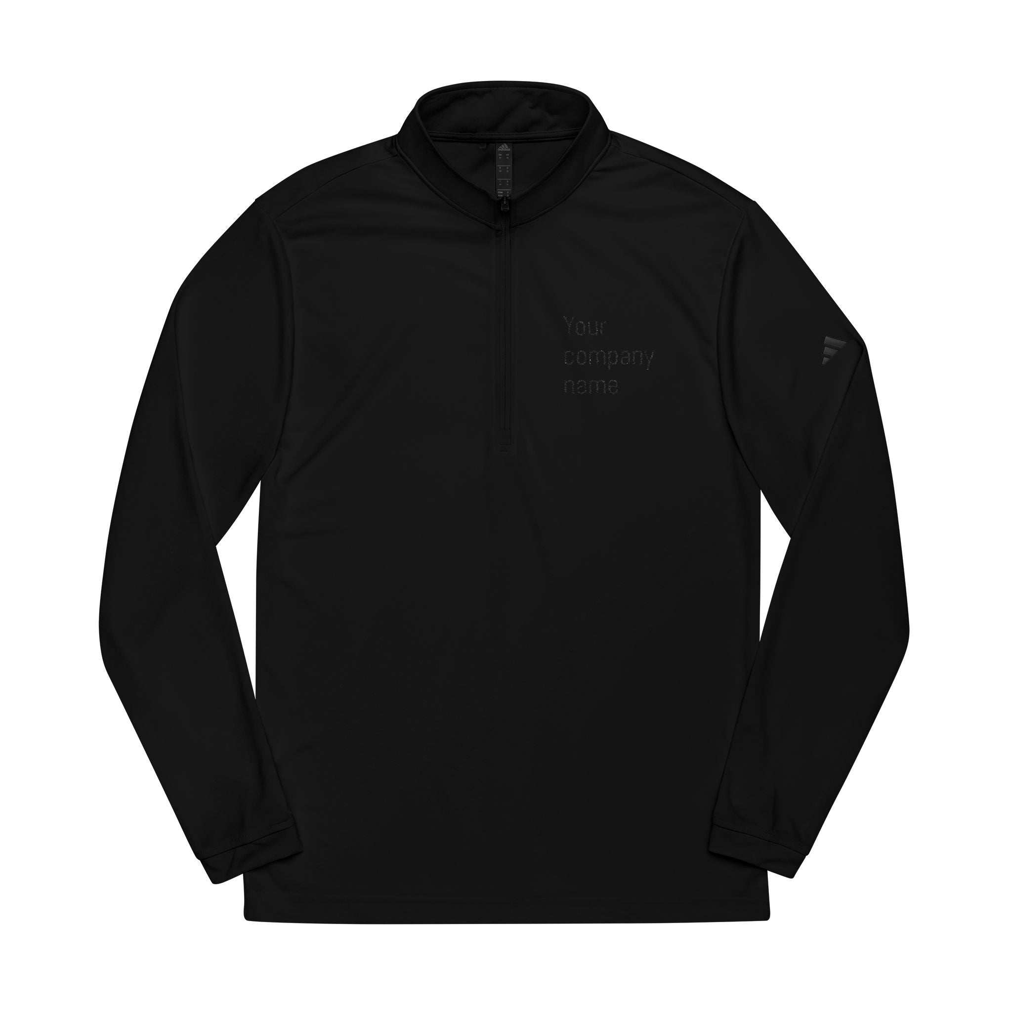 Custom Embroidered adidas® Quarter-Zip Pullover, Personalized Sportswear, Company Gifts, Team Apparel, Holiday Activewear, Outdoor Layer