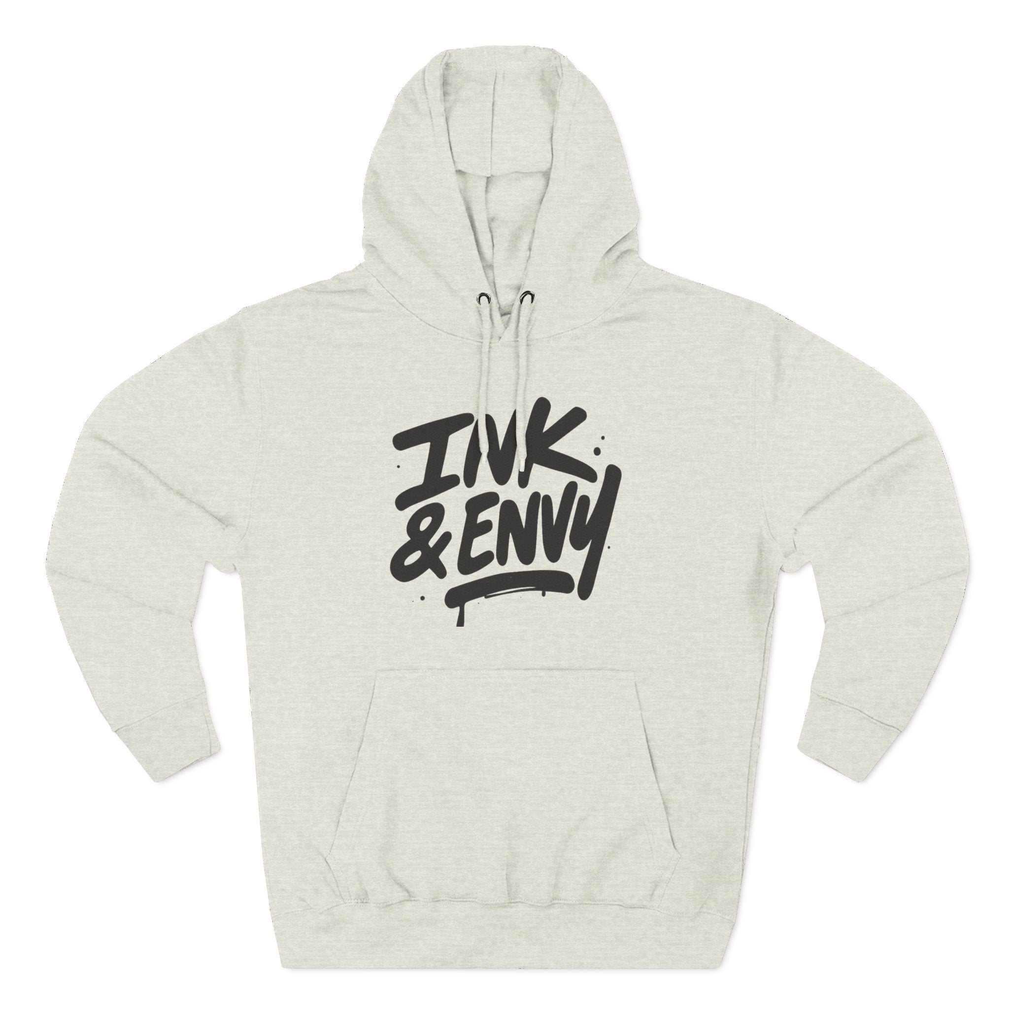 Stylish Fleece Hoodie with Ink & Envy Design, Cozy Streetwear, Gift for Him/Her/Friends, Casual Wear, Trendy Apparel