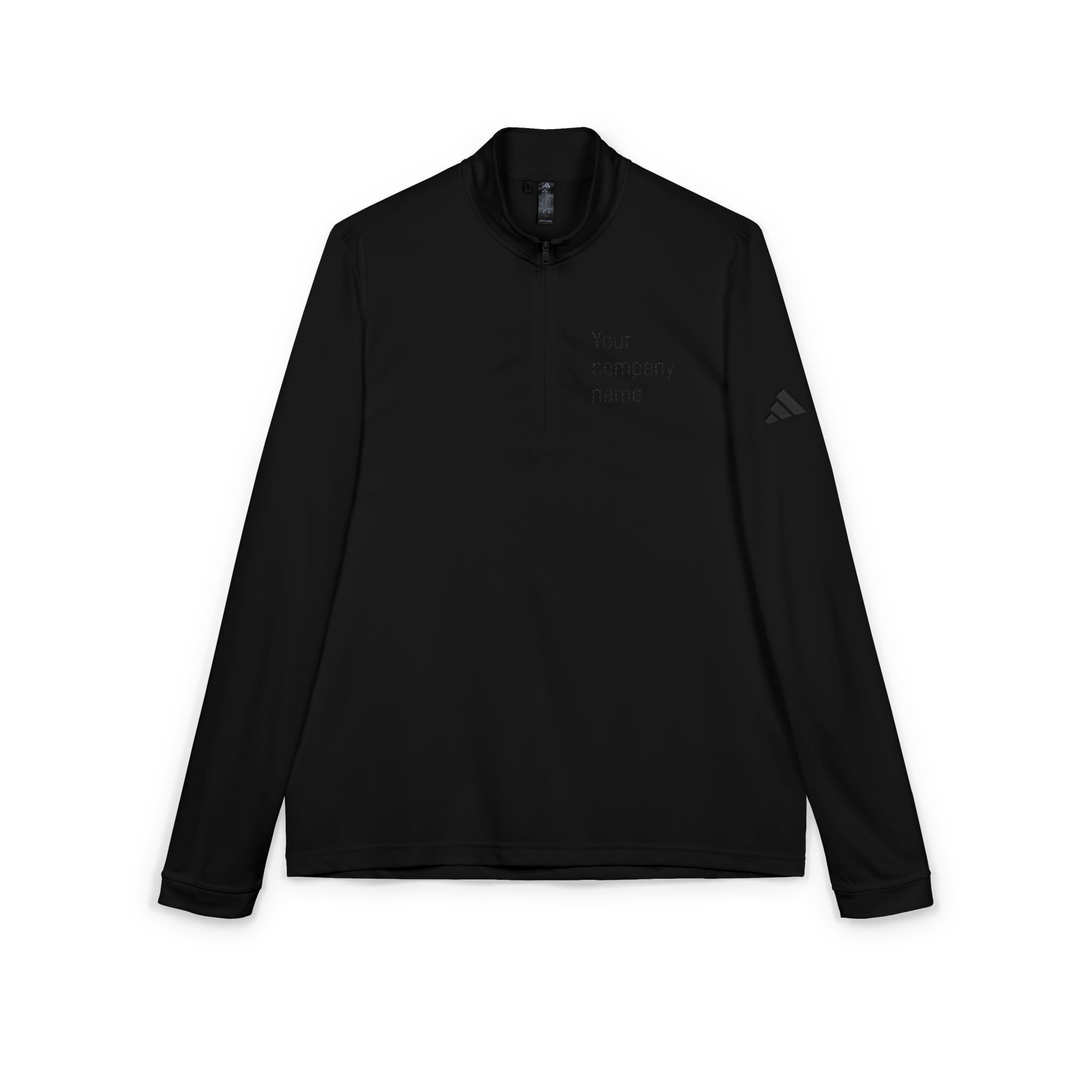 Custom Embroidered adidas® Quarter-Zip Pullover, Personalized Sportswear, Company Gifts, Team Apparel, Holiday Activewear, Outdoor Layer