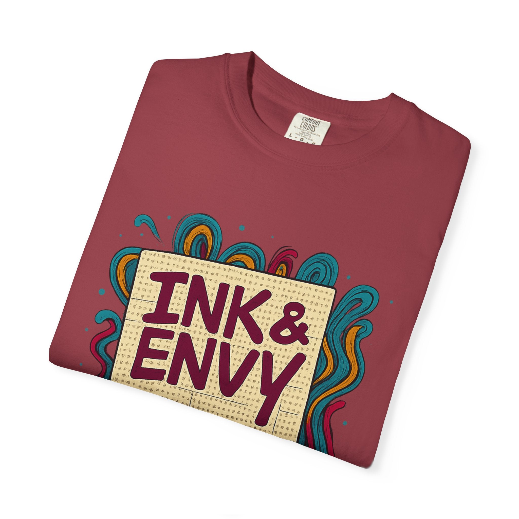 Ink & Envy T-Shirt | Colorful Graphic Tee, Unisex Apparel, Artistic Gift, Casual Wear, Creative Expression